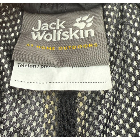 Jack Wolfskin Boys Waterproof Rain Pants Black Texapore Mesh Lined Youth Size M - Picture 2 of 7